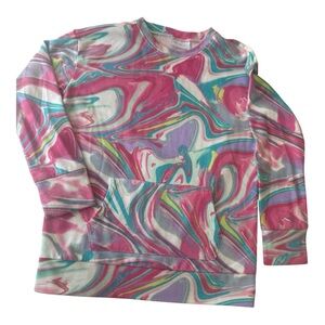 The Children's Place Pink and Blue Marble Sweatshirt